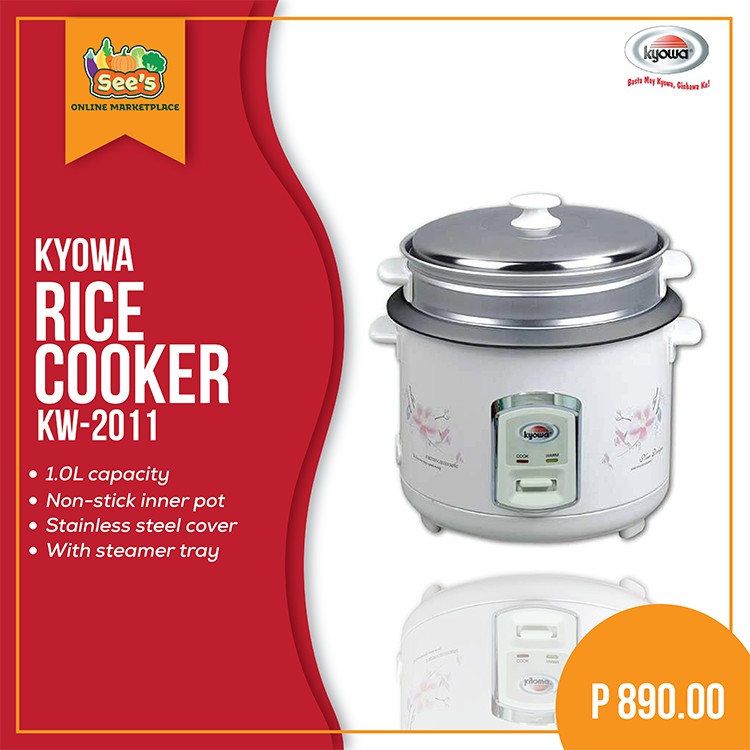 Kyowa Rice Cooker Non Stick Inner Pot with Stainless Steel Cover