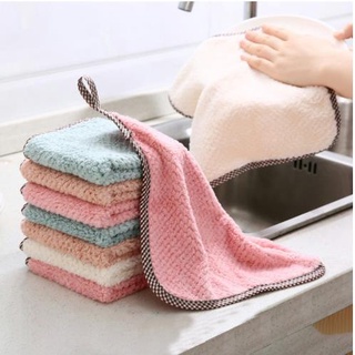 1 Pack Kitchen Towels, Microfiber Dish Towels, Super Absorbent Coral Velvet  Towels, Premium Cleaning Cloths, Non-Stick Oil Quick Dry Towels, Soft Tea  Towels, Table Cleaning Cloths. 