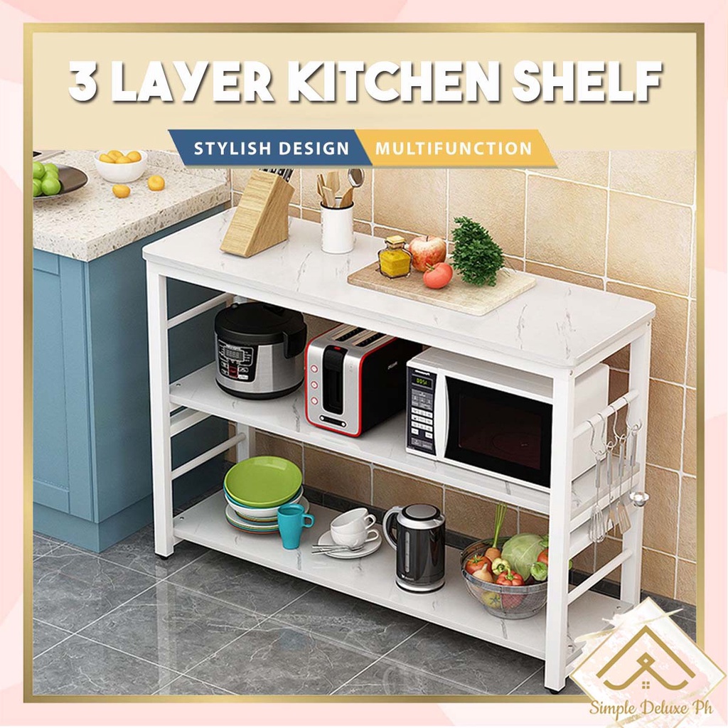 Modern Kitchen Shelves Kitchen Table Rack Storage Home & Living Table