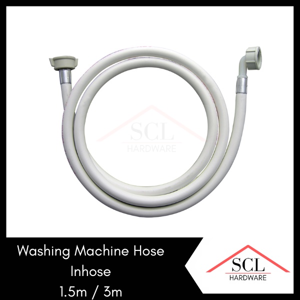 Washing Machine Hose Adapter / Adaptor Inlet Hose Heavy Duty White 1
