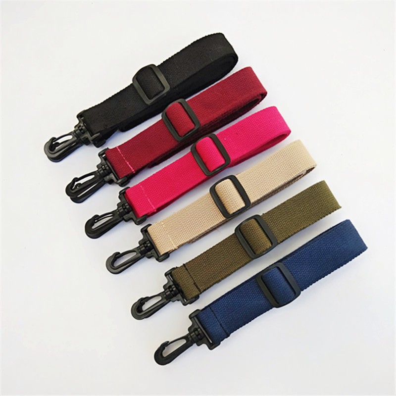 3.8cm Pure color canvas Cotton cloth Webbing bag strap belt adjustable ...