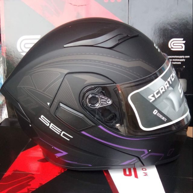 Sec modular dual visor hot sale helmet