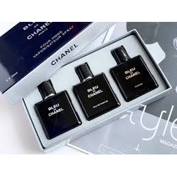 Perfume Miniature bleu de Chanel 3 in 1 gift set perfume us tester