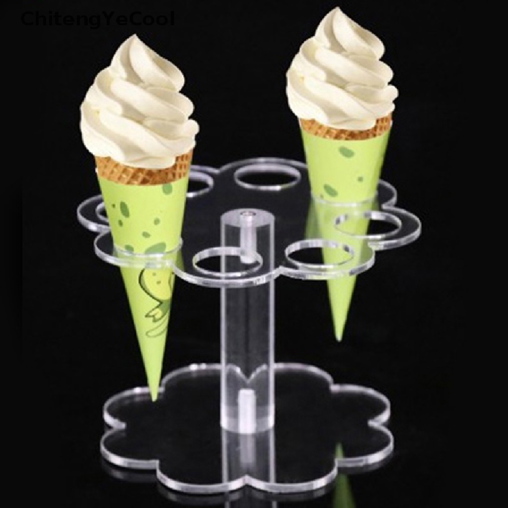 Ice Cream Holder Acrylic Ice Cream Cone Rack Potato Chip Cone Rack
