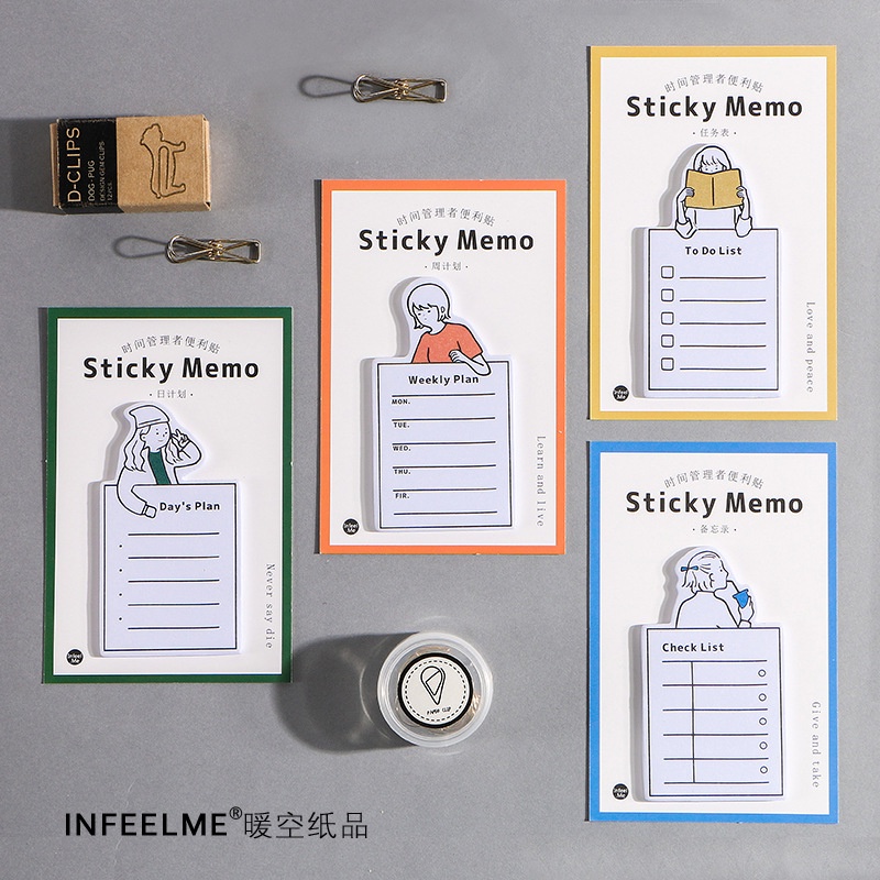 Infel. me sticky notes time manager Series message notes sticky notes ...