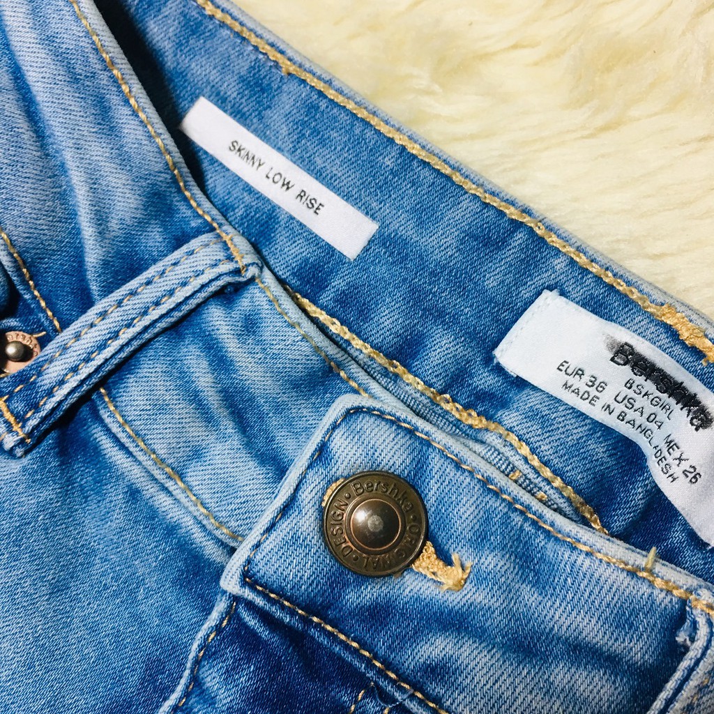 Bershka skinny hot sale low rise