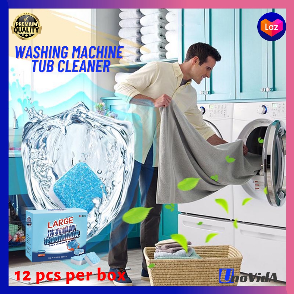 Unovida 12pcs/box Antibacterial Washing Machine Cleaner Tablet Japan