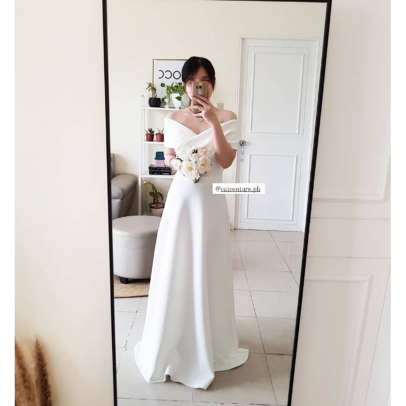 Shop white dress formal casual for Sale on Shopee Philippines