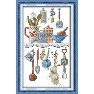 Cross Stitch Stamped Kits Pre-Printed ing Patterns for Beginner Kids  Adults, Embroidery Needlepoint Starter Kits,Little Birds 14CT 