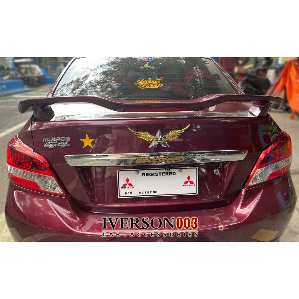 Rear Spoiler with 3rd Brakelight for Mirage G4 | Shopee Philippines