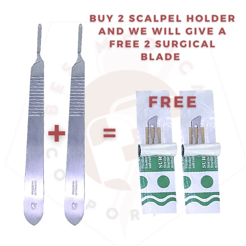 Scalpel Holder Medical Scalpel (BUY 2 SCALPEL GET 2 BLADES PROMO 1