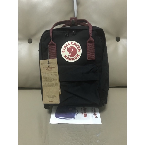 Kanken black outlet and ox red