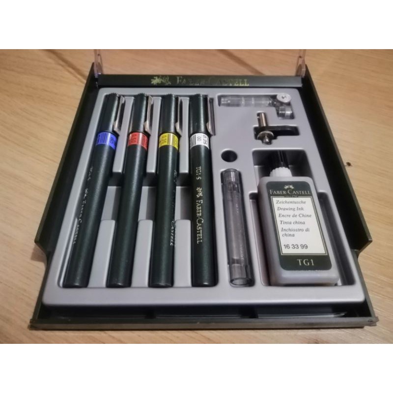 FaberCastell TG1 Set Technical Drawing Pen (FREE Gifts) Shopee
