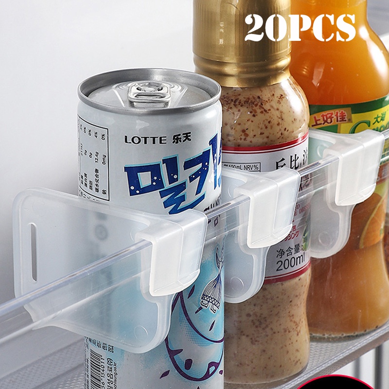 10/20pcs Refrigerator Storage Partition Board Retractable Plastic ...