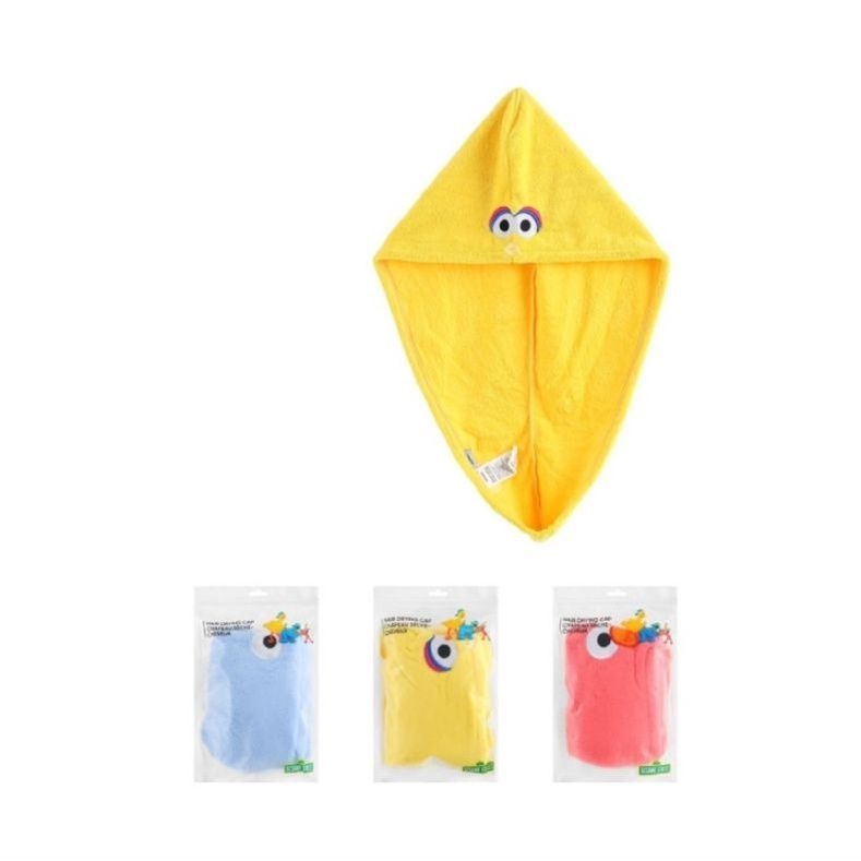 Miniso X Sesame Street Hair Drying Cap Hair Towel Head Towel Shopee