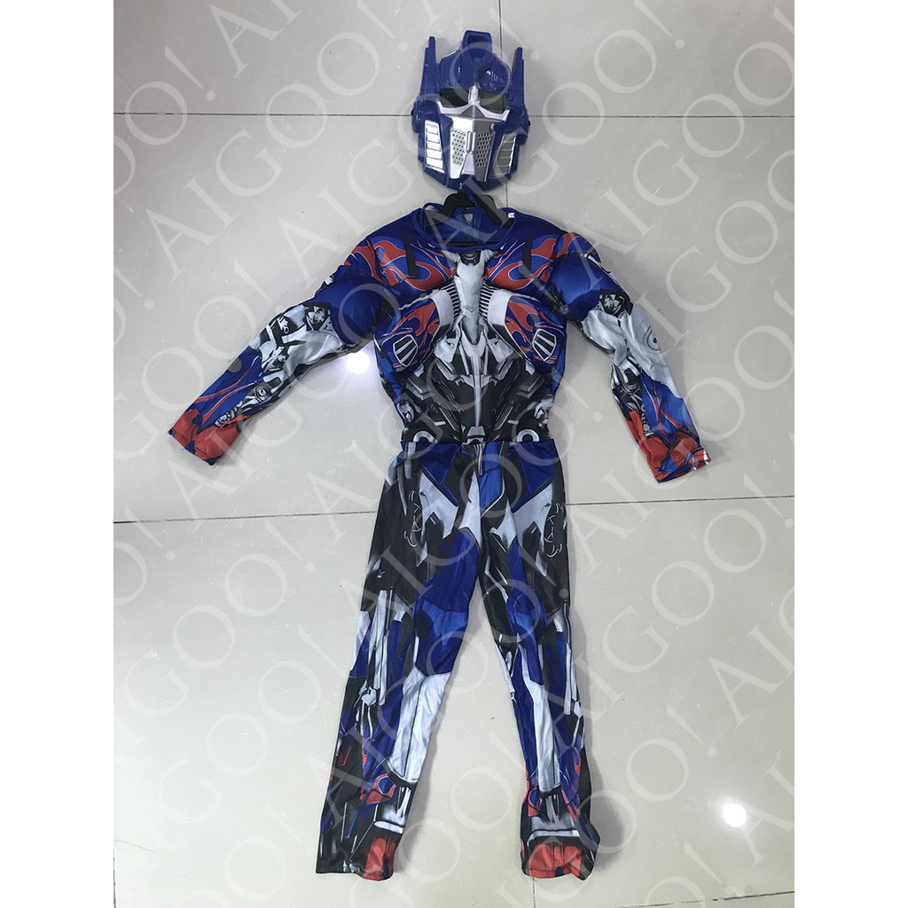 Transformers Optimus Prime Costume With Muscle For Kids Boys Cosplay ...