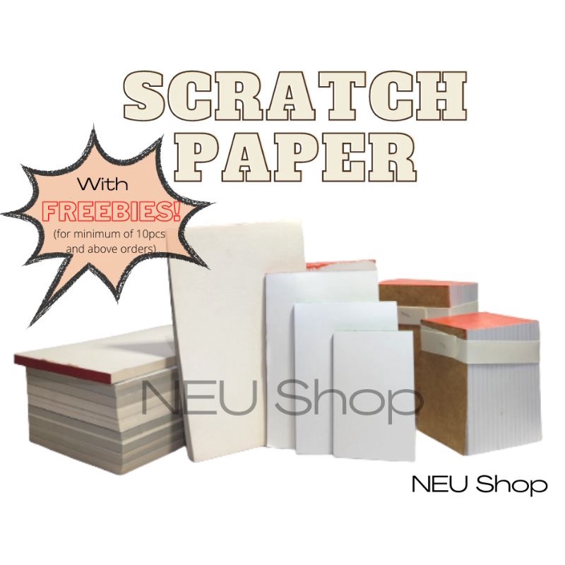 Scratch paper solving blank paper stationery Shopee Philippines