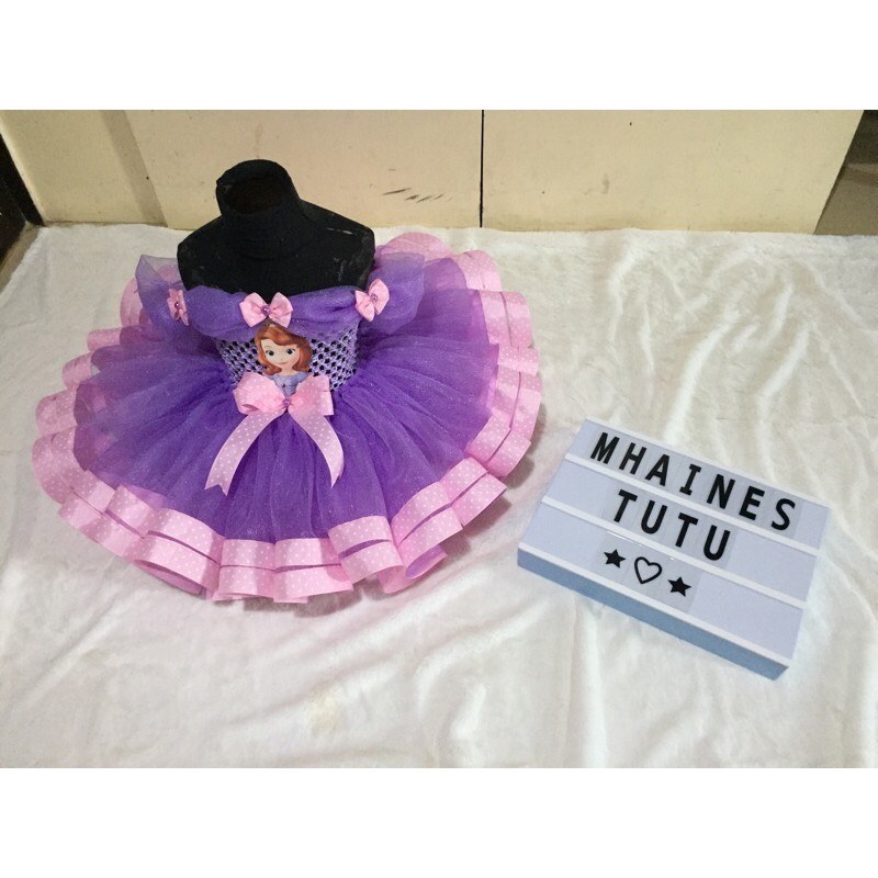 Tutu dress sofia the first sale