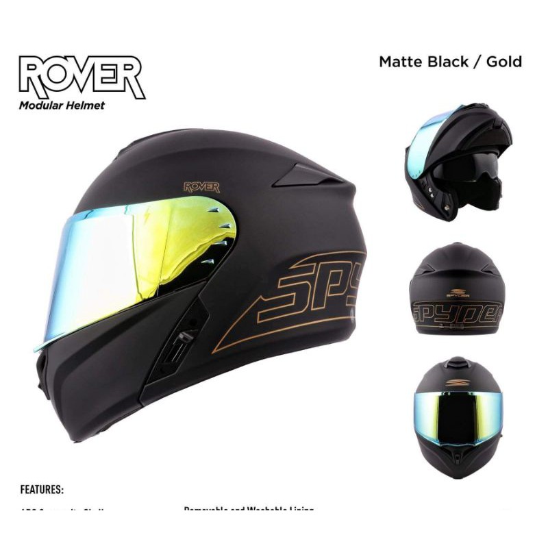 Gold and best sale black helmet