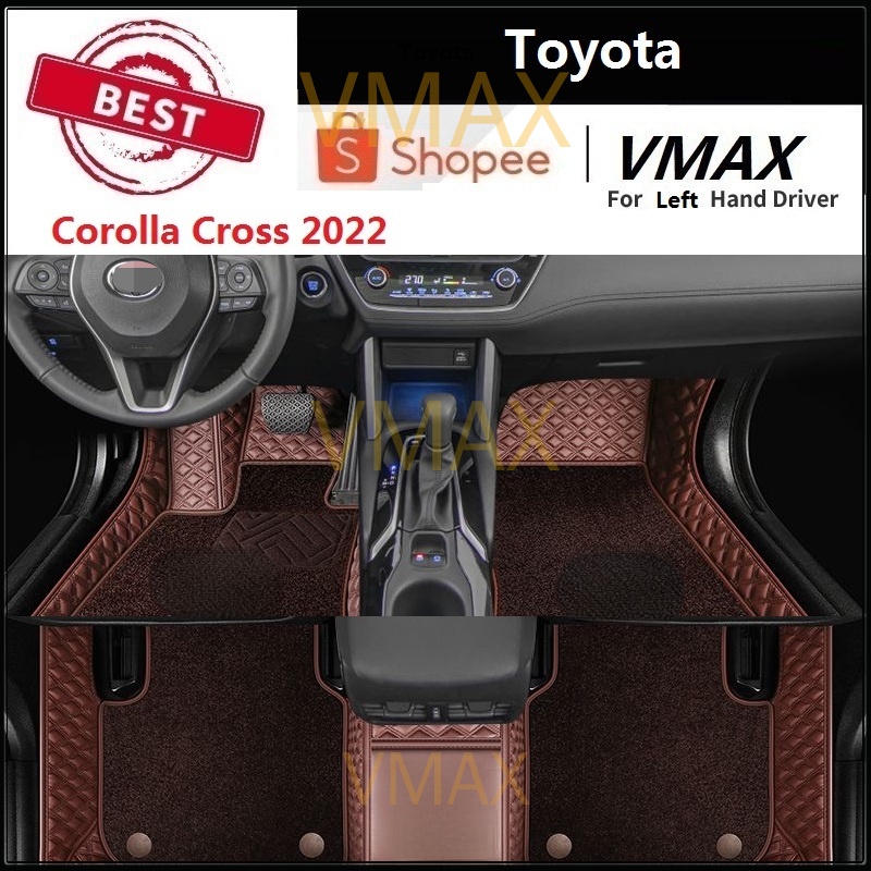 Toyota Corolla Cross Floor Car mat with PVC Coil Foot Pad Fit For
