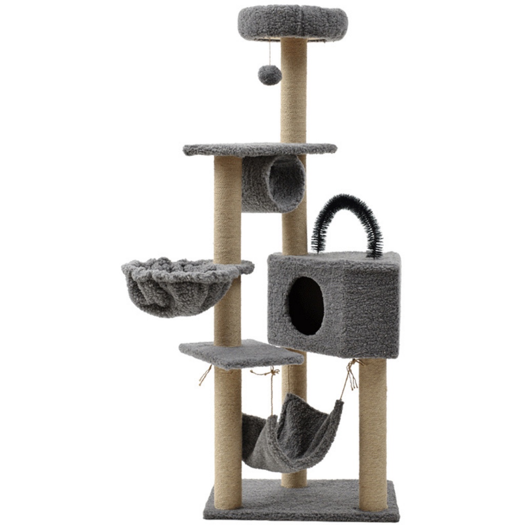 Petcher Organics Cat Condo Tower Pet House MultiLevel Cat Apartment