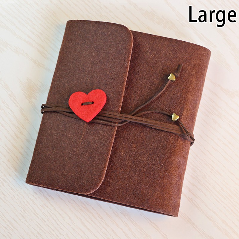DIY Photo Albums Felt Cover Handmade Vintage Photo Album Scrapbook