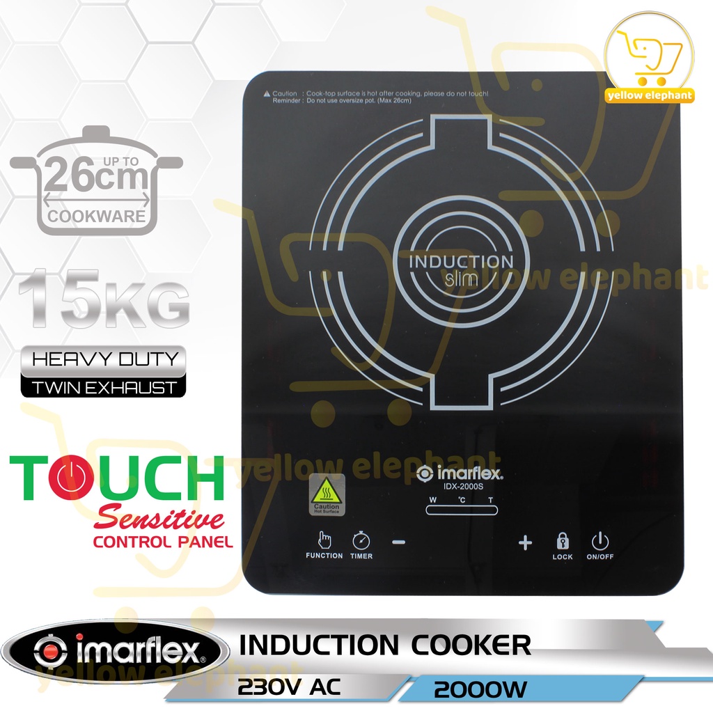 Imarflex Heavy Duty Induction Cooker 230vac 2000w Shopee Philippines