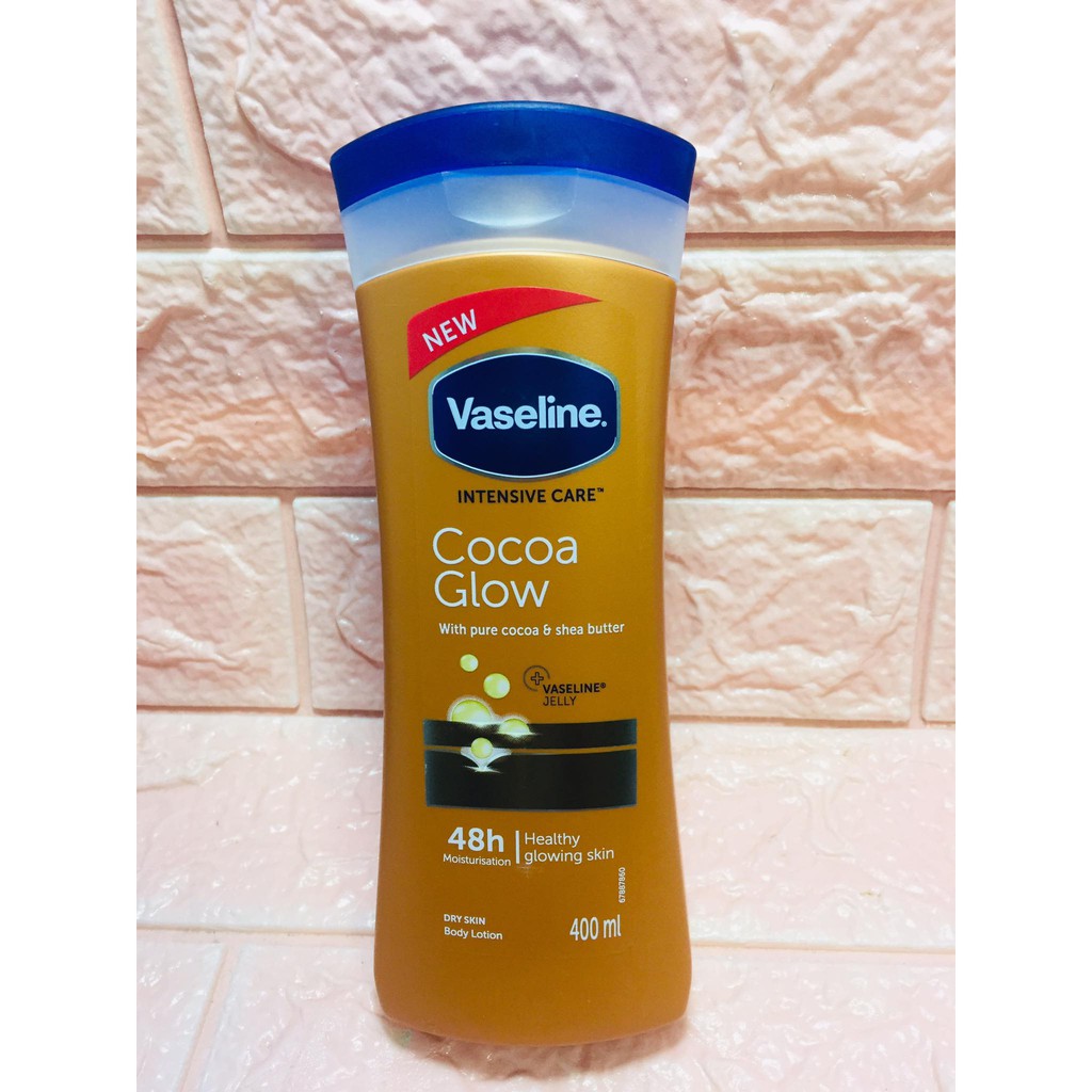 IMPORTED Vaseline Cocoa Glow with Pure Cocoa & Shea butter 400ML