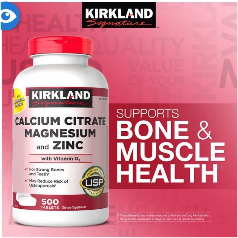 Calcium citrate magnesium and zinc with Vitamin D3, 500tabs, Expiry 11/