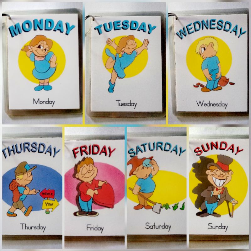 Flashcards / Days of the week / Teaching materials / learning materials ...