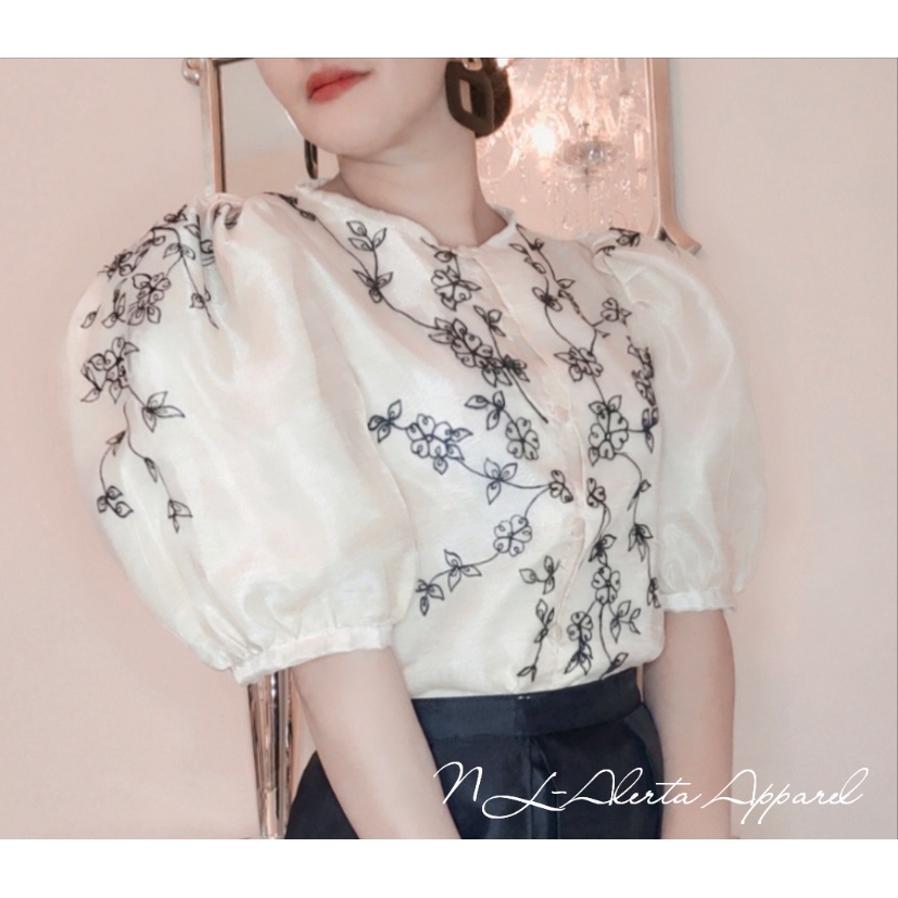 Modern hot sale filipiniana blouse