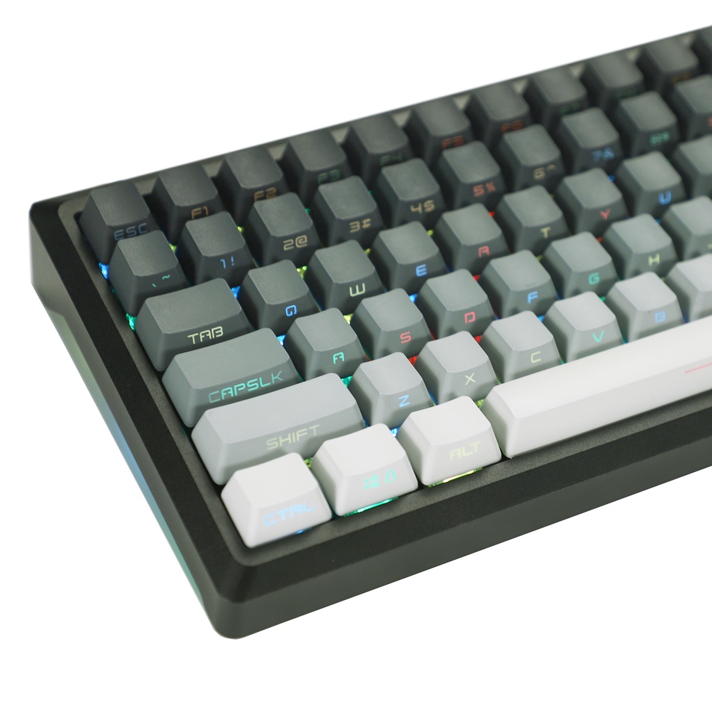 YMDK Botanical Polar Day Moonrise 133 Key PBT Double Shot Side-lit ...