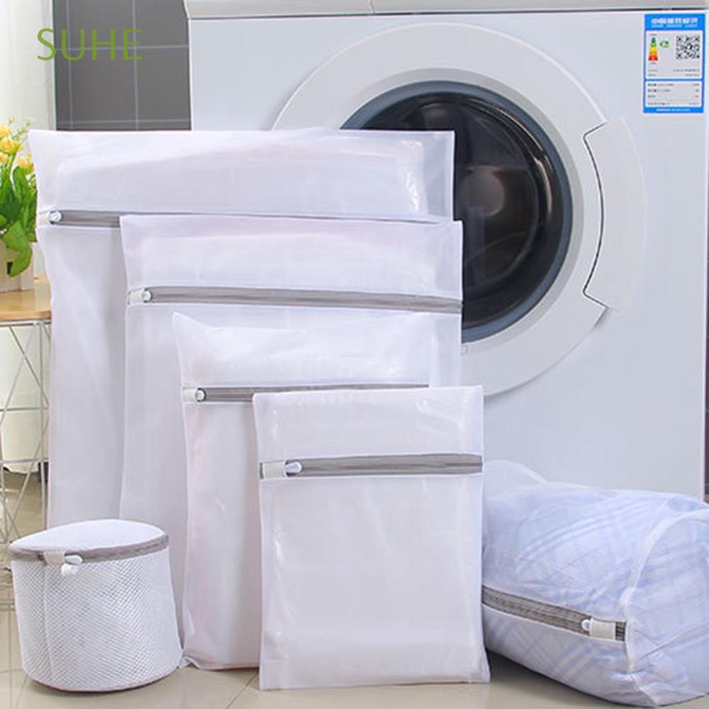 SUHE Mesh Zip Laundry Bags Travel Clothes Storage Shopee Philippines
