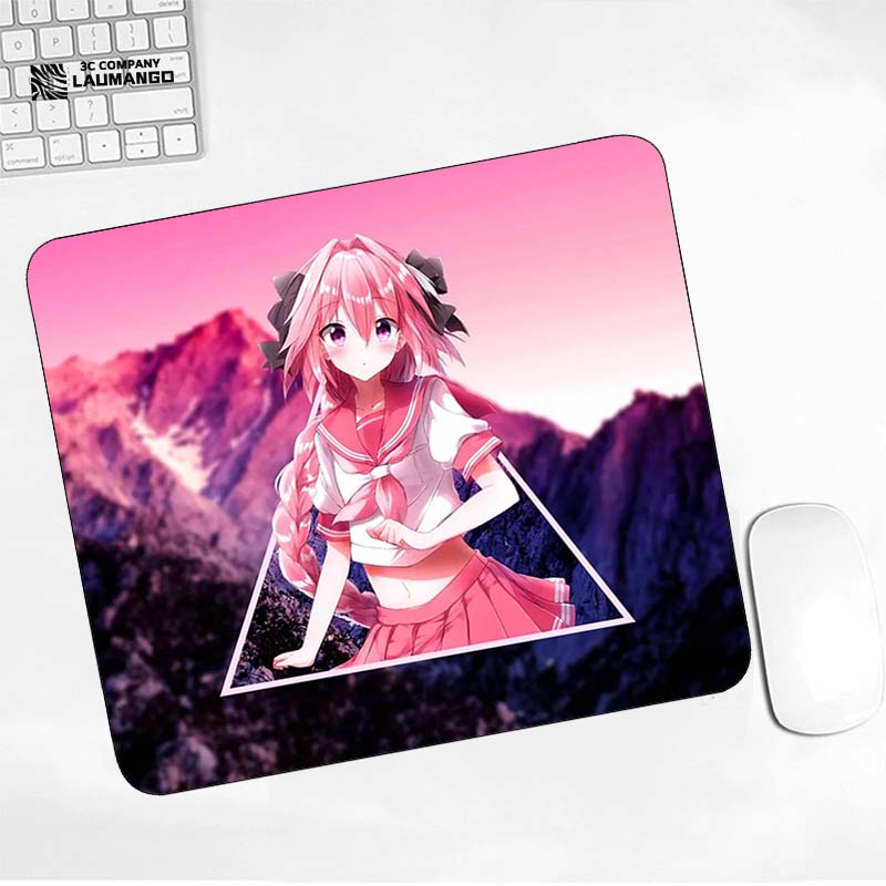 Anime Mouse Mats Astolfo Pc Gaming Computer Gamer Girl Table Pads Pad Mini Kawaii Accessories 0027