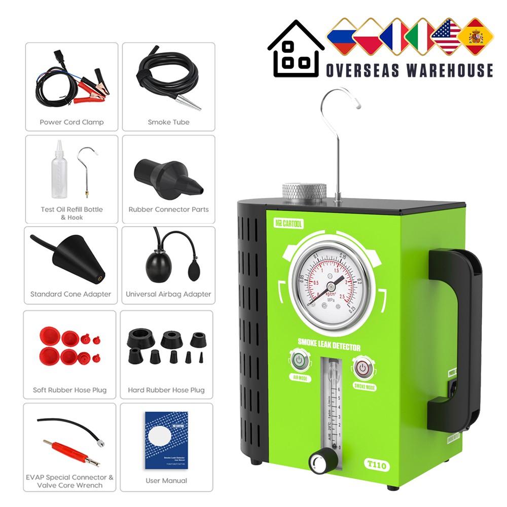 Car Smoke Leak Tester Smoking Pipe Detector 12V Leakage Exhaust Gas