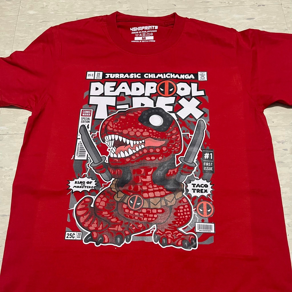 DEADPOOL T-REX - MARVEL FUNKO POP SHIRT | 4SHAPRINTS | Shopee Philippines