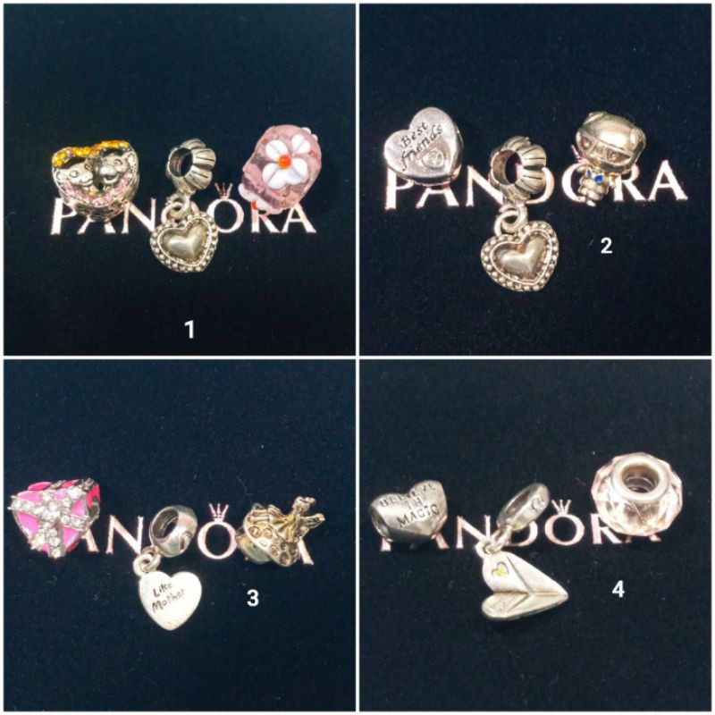 Onhand Pandora charms (silver plated) Shopee Philippines