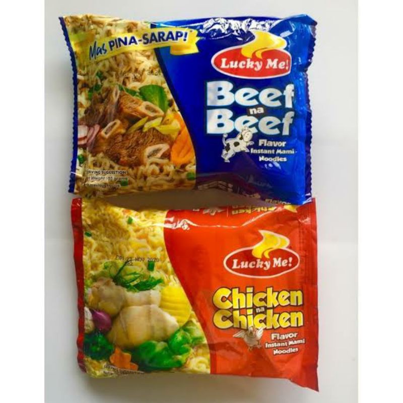 Lucky Me Instant Noodles Chickenbeef Shopee Philippines