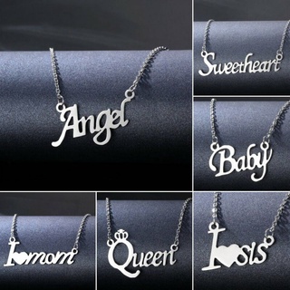 Wholesale Fashion Kpop Small Lock Pendant Necklace Chain Stainless Steel  Not Fade Jewelry Necklace From m.