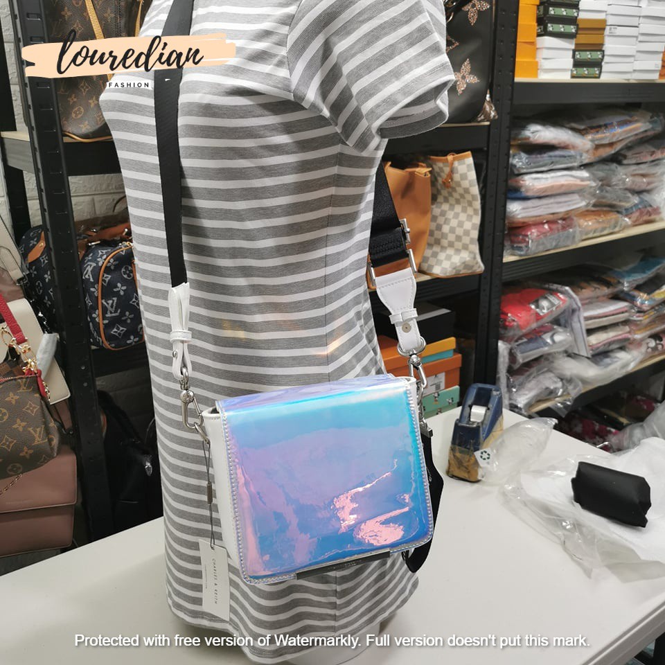 Charles and discount keith holographic bag