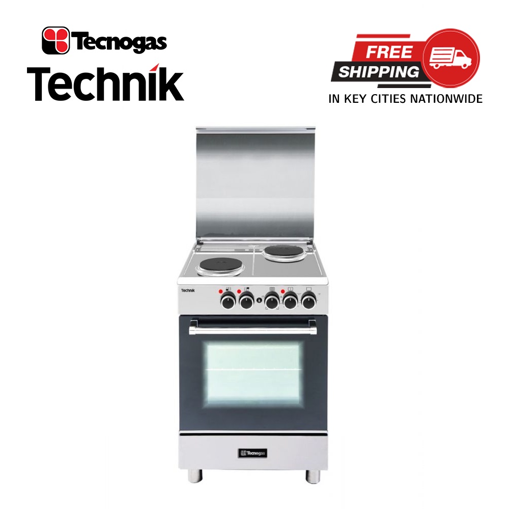 Tecnogas 50 cm, 2 Electric Hot Plates Cooking Range TFE5502FRSS