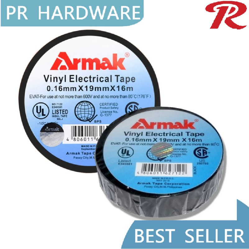 ELECTRICAL TAPE ARMAK BLACK TAPE | Shopee Philippines