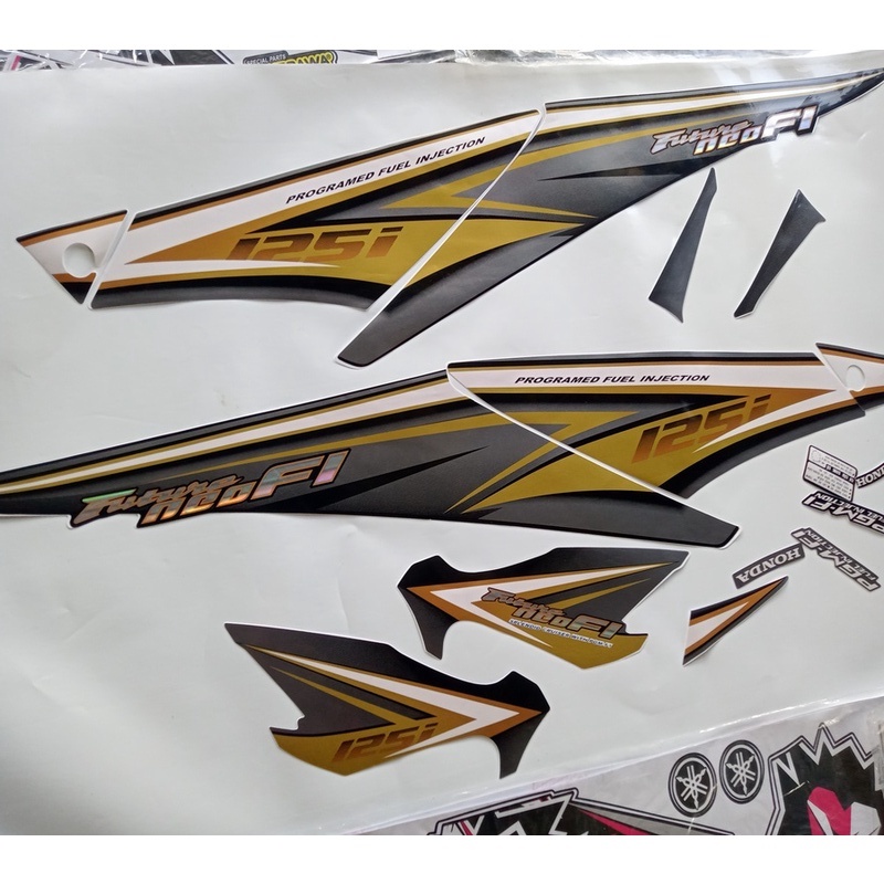 (Super Beautiful) Complete set of genuine FUTURE FI 125 car stickers ...