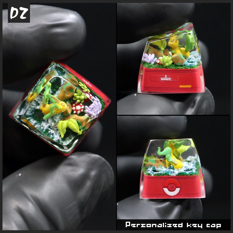 Pokémon Customized Resin Micro-Translucent Keycap Mechanical Creative ...