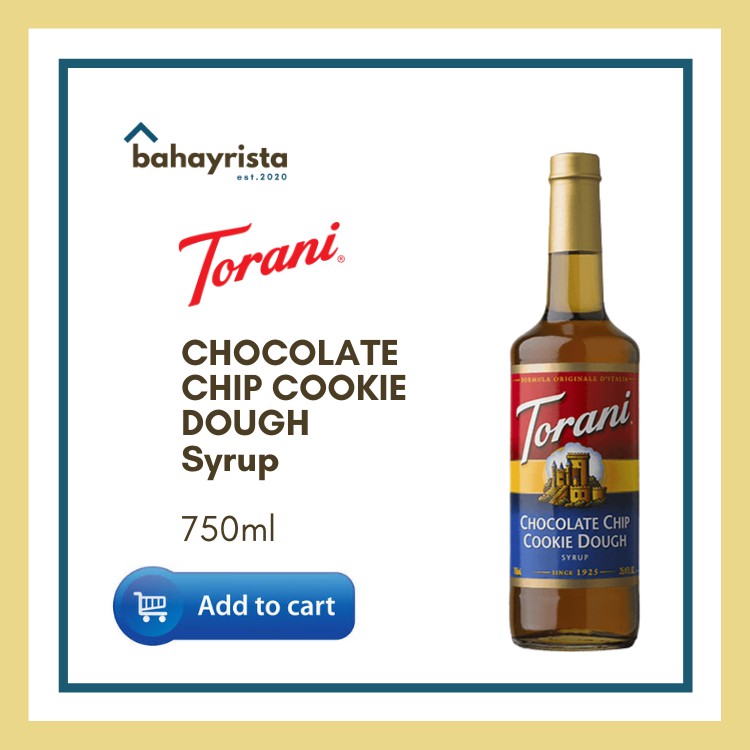 Torani CHOCOLATE CHIP COOKIE DOUGH Syrup 750ml Shopee Philippines