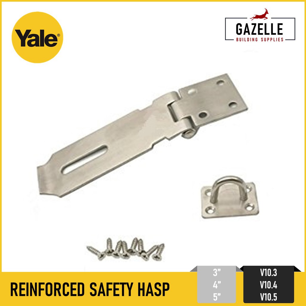 Yale Hardened Safety Hasp Door Hasp V10 Shopee Philippines