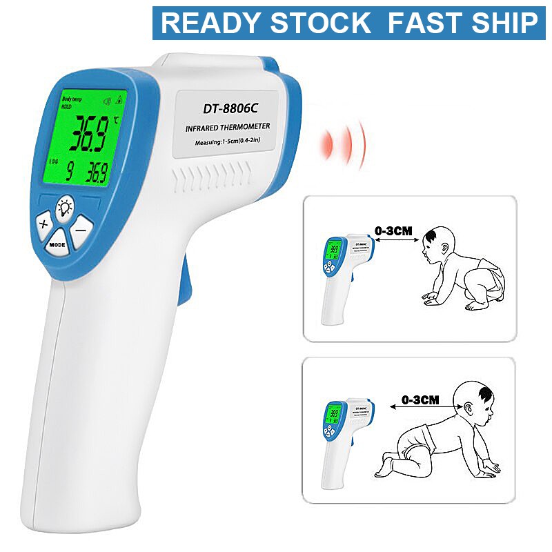 NonContact Infrared Thermometer Forehead Body Temperature with Fever