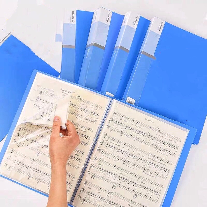 Clear Book A4 Size 40 Sheets Pockets school supply Office supply