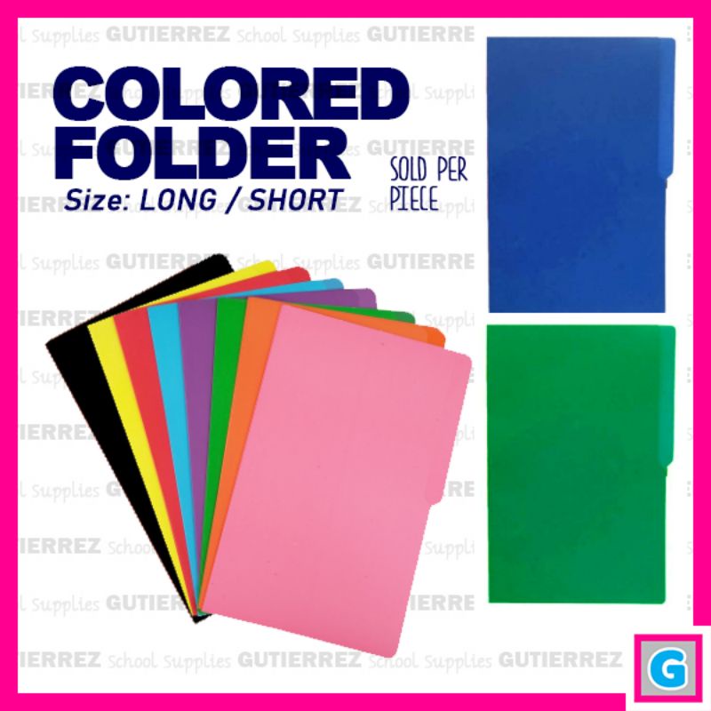 Colored folder LONG and short | Shopee Philippines