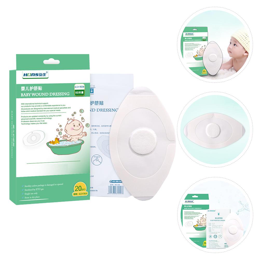 20pcs Baby Navel Stickers Belly Button Sticker Waterproof Navel Patches